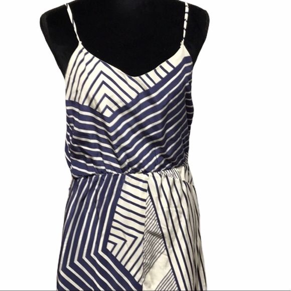 MYNE| Blue & White Casual Dress Sz 2 with … - Picture 3 of 16